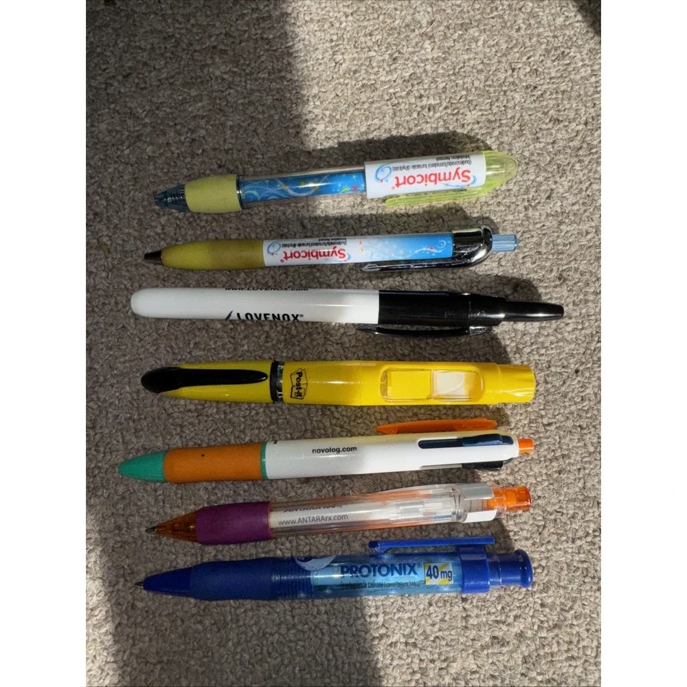 7 VTG Pharma Drug Rep Pens Symbocort‎ Lovenox Januvia Novel Log Antara Protonix